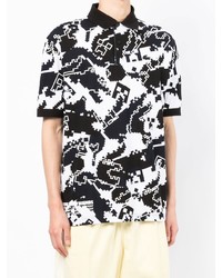 Lacoste X Minecraft Graphic Print Polo Shirt