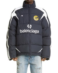 Balenciaga Soccer Logo Puffer Coat