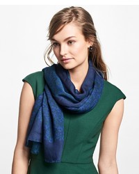 Brooks Brothers Floral Oblong Scarf