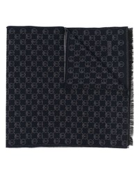 Moschino Monogram Pattern Wool Scarf