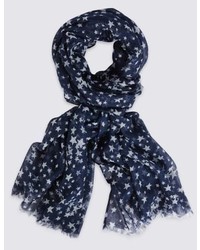 Marks and Spencer Multi Star Print Scarf