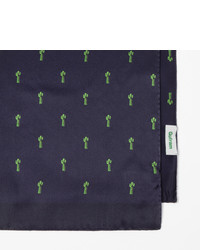 Paul Smith Navy Gufram Cactus Print Silk Scarf