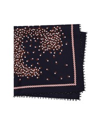 Tory Burch Scatter Dot Square Scarf In Tory Navy At Nordstrom