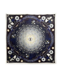 Alexander McQueen Solstice Printed Modal And Wool Blend Scarf