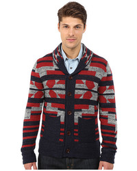 Lucky Brand Intarsia Shawl Sweater