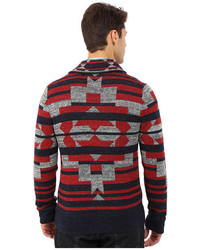Lucky Brand Intarsia Shawl Sweater