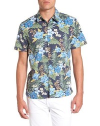 Lucky Brand Aloha Floral Print Woven Shirt