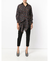 Dsquared2 Floral Collared Print Shirt