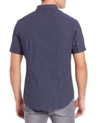 Michael Kors Michl Kors Dot Printed Slim Fit Shirt