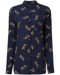 Paul Smith Ps By Leopard Print Shirt