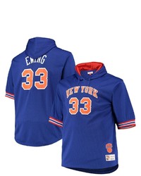 Mitchell & Ness Patrick Ewing Blueorange New York Knicks Big Tall Name Number Short Sleeve Hoodie At Nordstrom