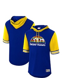 Mitchell & Ness Royal Denver Nuggets Hardwood Classics Buzzer Beater Mesh Pullover Hoodie