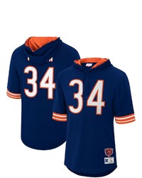Mitchell & Ness Walter Payton Navy Chicago Bears Retired Player Mesh Name Number Hoodie T Shirt