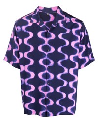 McQ All Over Graphic Print Shirt