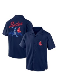 FANATICS Branded Navy Boston Red Sox Proven Winner Camp Button Up Shirt At Nordstrom