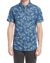 Rails Carson Relaxed Fit Print Short Sleeve Button Up Shirt