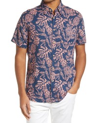 Rails Carson Short Sleeve Button Up Shirt In Indo Pineapple Miami At Nordstrom