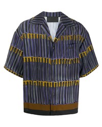 Prada Faded Stripe Print Shirt
