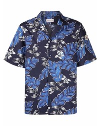 Moncler Hawaiian Print Cotton Shirt