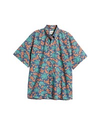 Reyn Spooner Honu Laki Floral Short Sleeve Shirt