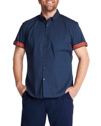 Johnny Bigg Marling Patterned Short Sleeve Stretch Shirt