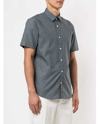 Gieves & Hawkes Micro Pattern Shortsleeve Shirt