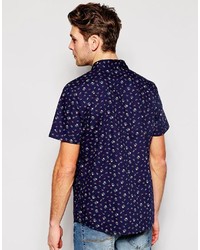 Native Youth All Over Floral Ditsy Print Short Sleeve Shirt