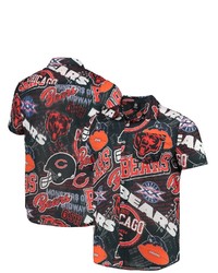 FOCO Navy Chicago Bears Thematic Button Up Shirt At Nordstrom
