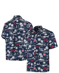 Reyn Spooner Navy Chicago Cubs Vintage Short Sleeve Button Up Shirt At Nordstrom