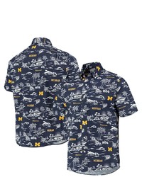 Reyn Spooner Navy Michigan Wolverines Classic Shirt At Nordstrom
