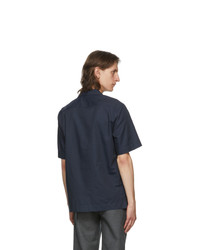 Paul Smith Navy Striped Short Sleeve Shirt