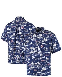 Reyn Spooner Navy Washington Nationals Vintage Short Sleeve Button Up Shirt At Nordstrom