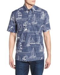 Reyn Spooner Newport 2 Honolulu Classic Fit Print Sport Shirt