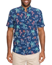 Chubbies One Man Wolf Pack Print Shirt