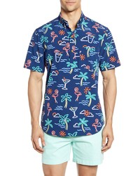 Chubbies One Man Wolf Pack Short Sleeve Popover Shirt