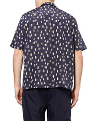 Christophe Lemaire Oversized Printed Silk And Cotton Blend Shirt