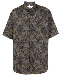 Soulland Patterned Jacquard Short Sleeve Shirt