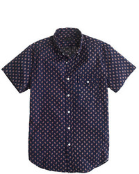 J.Crew Short Sleeve Shirt In Authentic Navy Floral