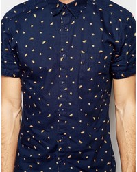 Esprit Short Sleeve Shirt With All Over Watermelon Print