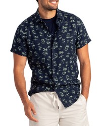 Rodd & Gunn Somes Island Linen Short Sleeve Button Up Shirt