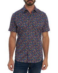 Robert Graham Spin Me Round Classic Fit Short Sleeve Button Up Shirt