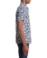Armani Jeans Trim Fit Print Sport Shirt