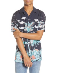 Lacoste Tropical Print Camp Shirt