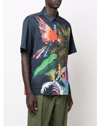 Etro Tropical Print Short Sleeved Shirt