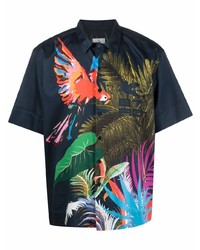 Etro Tropical Print Short Sleeved Shirt