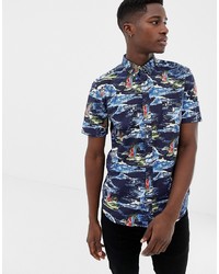 French Connection Tropical Short Sleeve Shirt