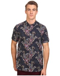 Ted Baker Wisely Short Sleeve Bright Paisley Print Shirt