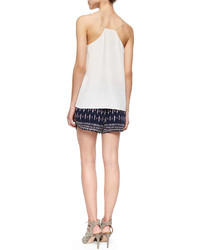 Joie Bogen Printed Relaxed Silk Shorts