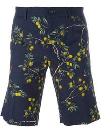 Dolce & Gabbana Lemon Tree Print Tailored Shorts