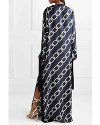Monse Med Printed Silk Twill Gown
